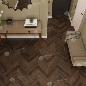 Alpine Floor SPC ламинат Альпийский шеврон (Chevron Alpine) Кофейный дуб Мокка ECO 18-12 MC