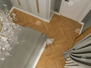 Alpine Floor SPC ламинат Альпийский шеврон (Chevron Alpine) Сокровище Tesoro ECO 18-16 MC
