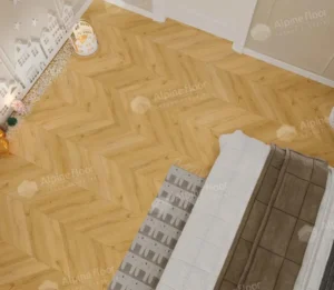 Alpine Floor SPC ламинат Альпийский шеврон (Chevron Alpine) Тёплый Caldo ECO 18-20 MC