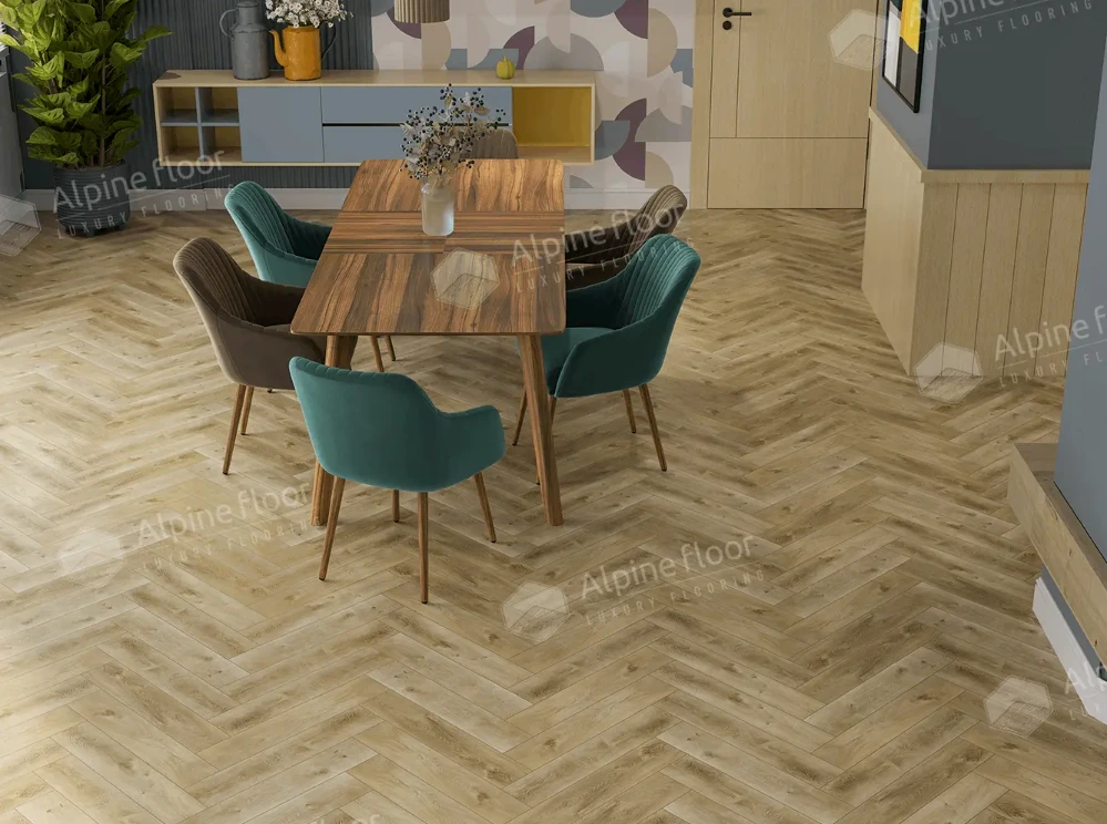Alpine Floor SPC ламинат Изящный паркет (Light Parquet) Дуб Кастор ЕСО 13-34 MC