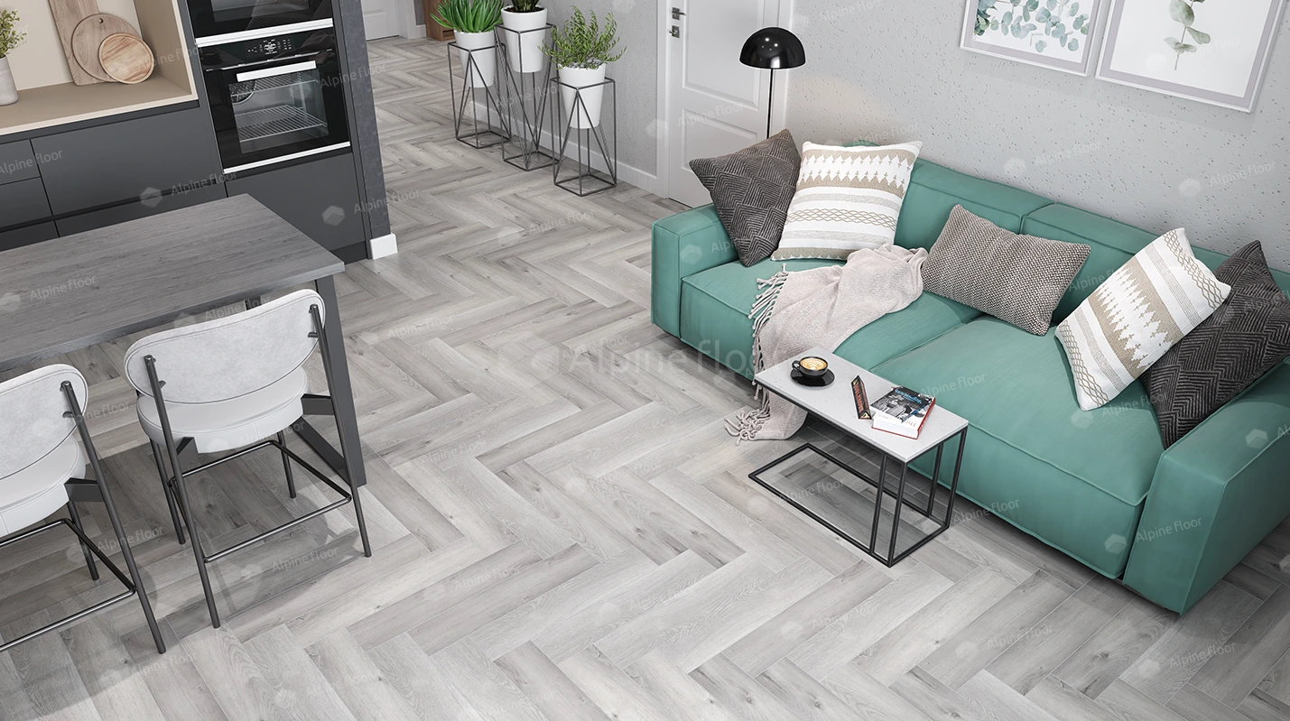 Alpine Floor SPC ламинат Изящный паркет (Light Parquet) Дуб Лейтена ЕСО 13-18 MC