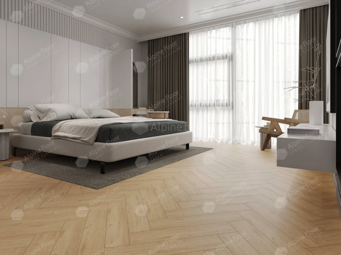 Alpine Floor SPC ламинат Изящный паркет (Light Parquet) Дуб Лесат ЕСО 13-26 MC