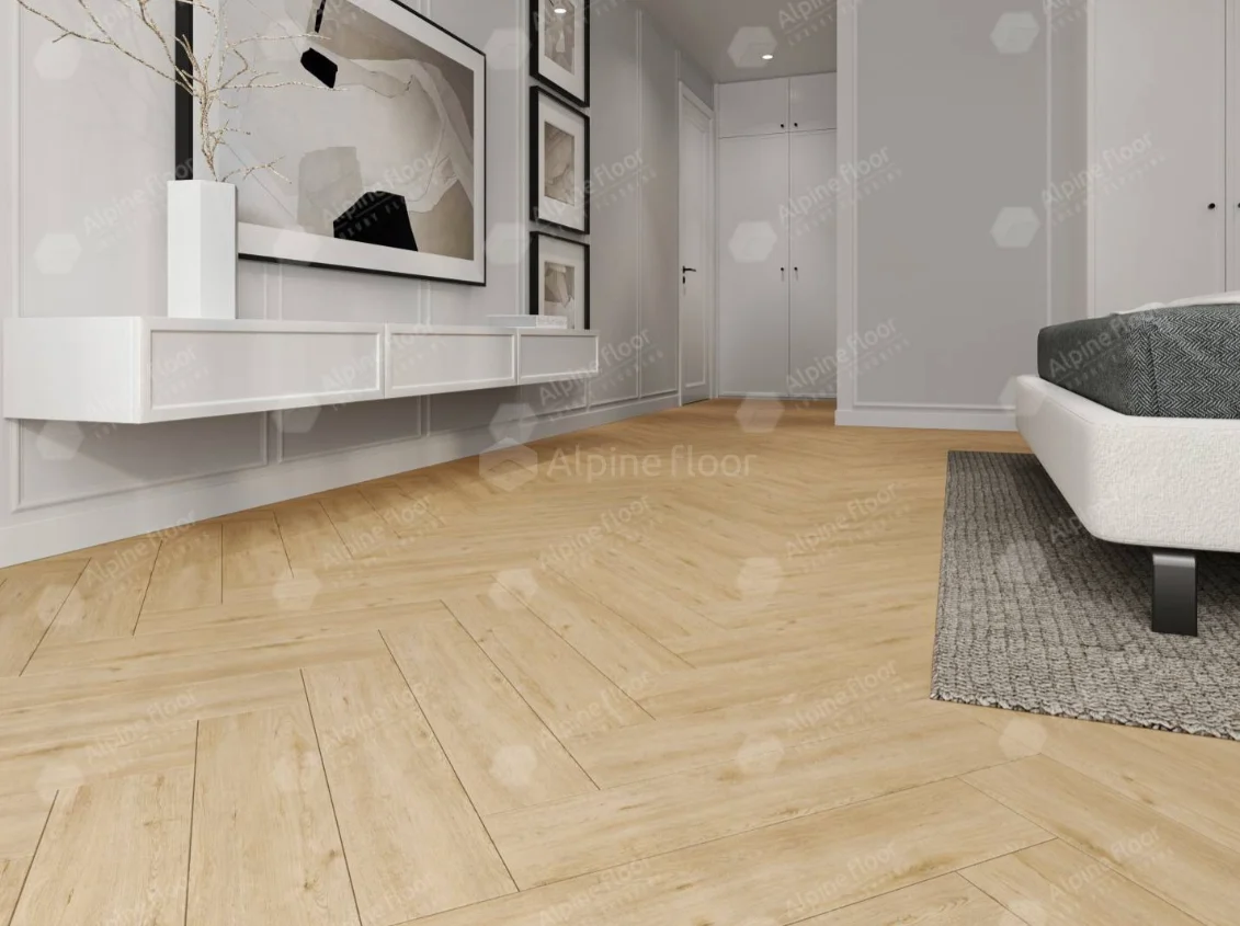 Alpine Floor SPC ламинат Изящный паркет (Light Parquet) Дуб Лесат ЕСО 13-26 MC