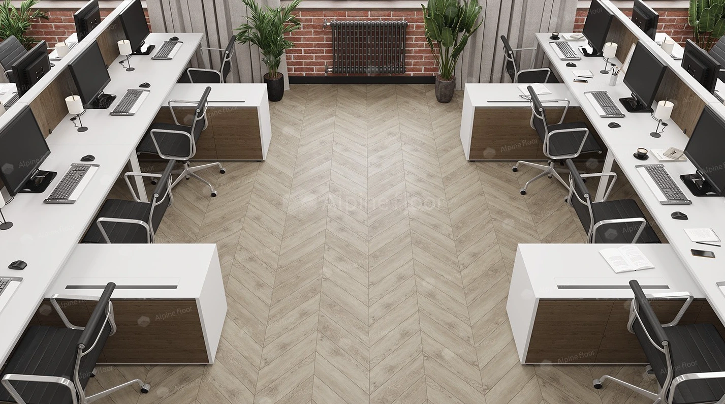 SPC ламинат Альпийский шеврон (Chevron Alpine) Карите ECO 18-11 MC