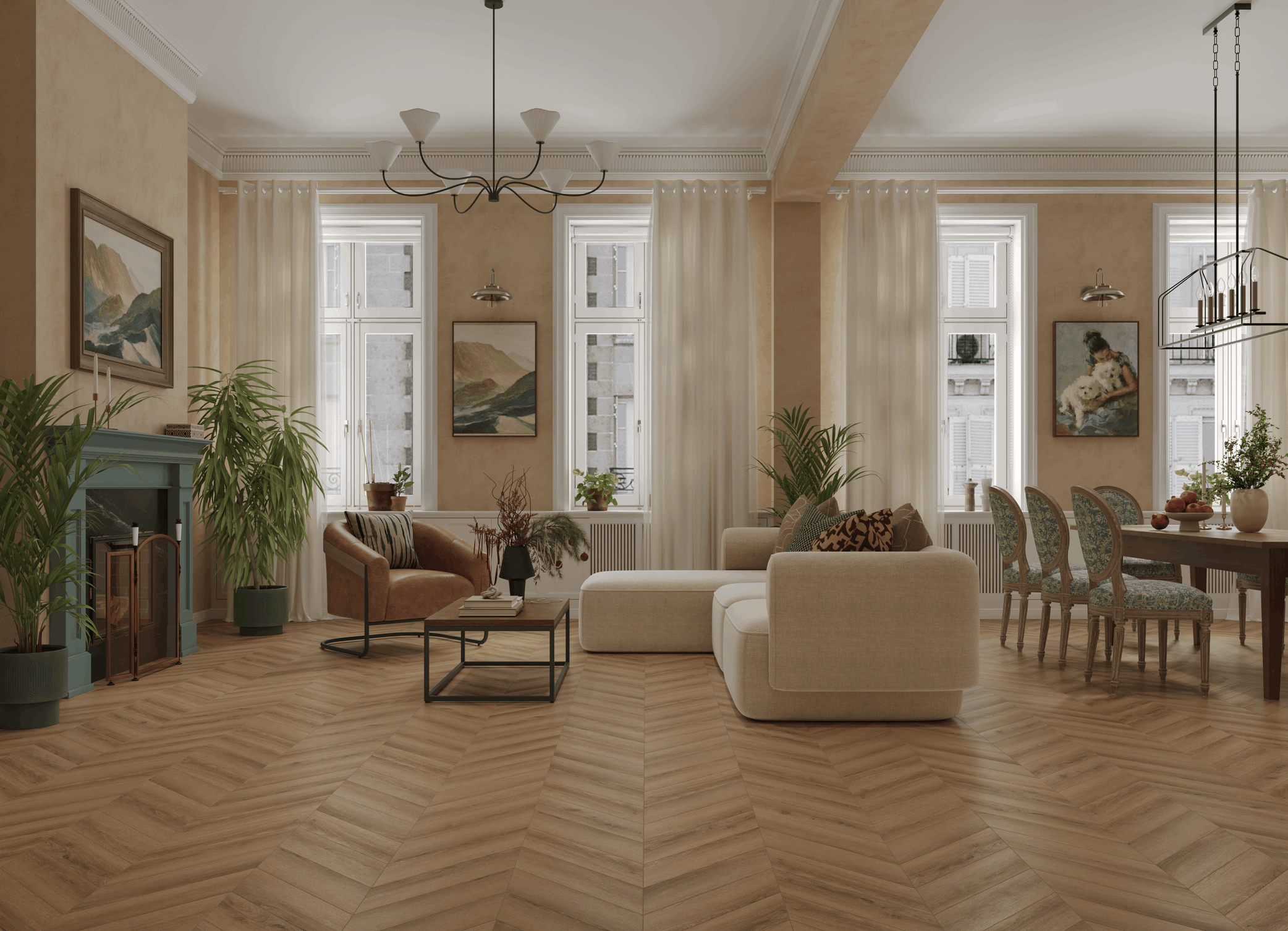 Кварцевый ламинат TULESNA Art Chevrone MARE 1011-3